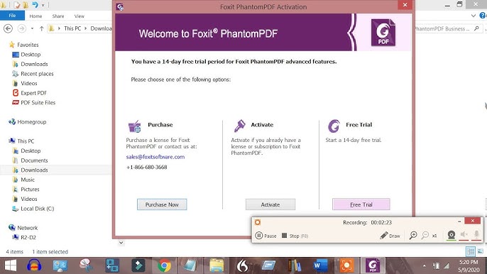 Foxit PhantomPDF Trial Reset